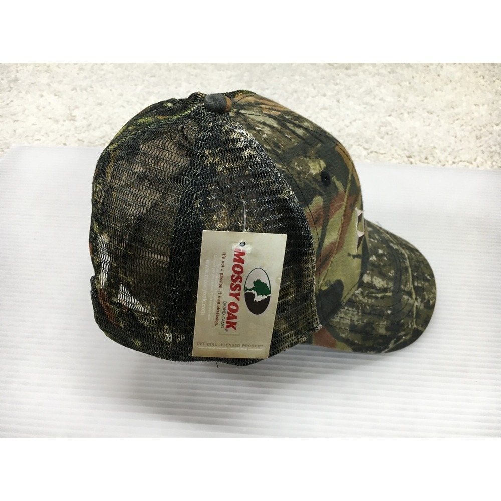 Cap America Hat Cap Mens Green Snap Back Leaf Camouflage Hunting Mossy Oak Mesh